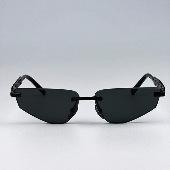 NEW D&G DG2301 01/87 Essentials Black Grey Rimless Rectangle Women Sunglasses